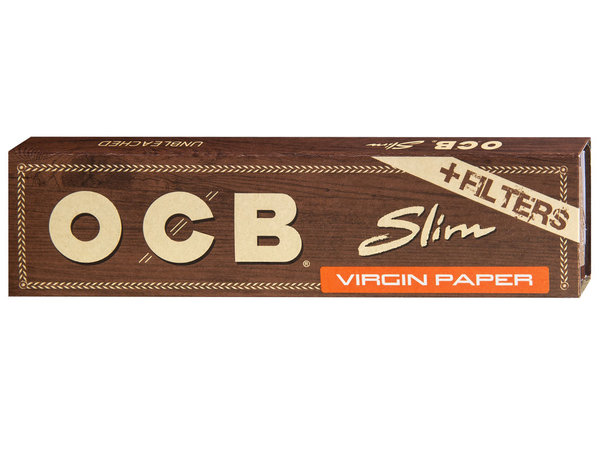 OCB Virgin Unbleached 32 x 32 Long Slim Blättchen + Tips
