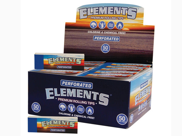 ELEMENTS 50 x 50 Premium Slim Tips perforiert